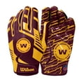thumbnail image 1 of Wilson Nfl Stretch Fit Football Gloves - Youth Washington Commanders, 1 of 3