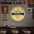 thumbnail image 3 of Placa Metal Vintage para Pintura Redonda Hierro Arte Pared Bar El 30x30cm, 3 of 8