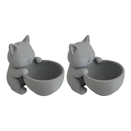 SDFGTstore Kitten Plant Pot Flowerpot Garden Pot Plastic Fleshy Plant Pot Planter Plant