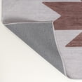 thumbnail image 6 of JONATHAN Y WASHABLE 2 x 8 Runner Rug, Chayton Minimalist Geometric - Gray/Brown, WSH110E-28, 6 of 7