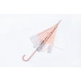 thumbnail image 4 of Mr Garden Shatex Clear Bubble Dome Umbrella with Lace Pattern for Wind and Heavy Rain Pink, 4 of 4