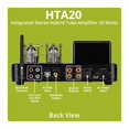 thumbnail image 3 of Amplificador Dayton Audio HTA20 20W Híbrido Tubo Bluetooth USB DAC, 3 of 4