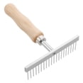 thumbnail image 1 of PENIKOKO Grooming Rake For Dogs Undercoat Horse Scrubber Multi Wooden Handle 1Pack, 1 of 8
