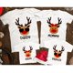 thumbnail image 2 of Ciervo fiesta de Navidad familia ropa a juego madre padre hija hijo chico bebé camiseta primo tía camiseta de manga corta Top Tee, 2 of 5