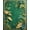 Green Gold, Pattern 16, variant on ODIKA 8'x10' Washable Area Rug Durable, Non-Slip Palm Leaf Botanical Tropical With Symmetrical Foliage Border for Living Room, Under Sectional, Family