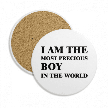

I Am The Precious Boy Coaster Cup Mug Tabletop Protection Absorbent Stone