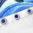 thumbnail image 3 of Erosebridal 3D Dolphin Curtains and Drapes (52x84), Blue Ocean 30%-50% Blackout Curtains for Bedroom, Dreamy Room Decor, 3 of 5