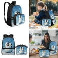 thumbnail image 2 of Yspwyqan Backpack Set for Elementary, Snowy Winter Penguin Kids Backpack Matching Lunch Box Set 4Pcs, Lightweight Double Zip Fits 14" Laptop Bags for Primary Middle School, 2 of 7