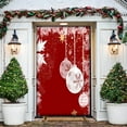 thumbnail image 4 of Christmas Door Cover Tapestry, Holiday Front Door Wrap, Merry Xmas Winter Fabric Decoration, Party Door Hanging, Classroom or Home Holiday Decoration, Easy Install Christmas Decorations, 4 of 8