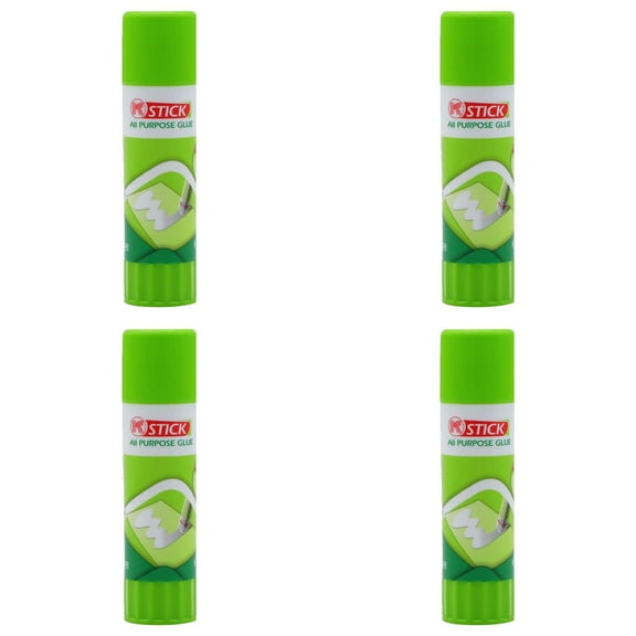 DreamyJuly Glue Sticks Solid Adhesive for Hot Bed Print Filament,Convenient to Carry Solid Adhesive, 1 Glue Stick *4(Green*4)