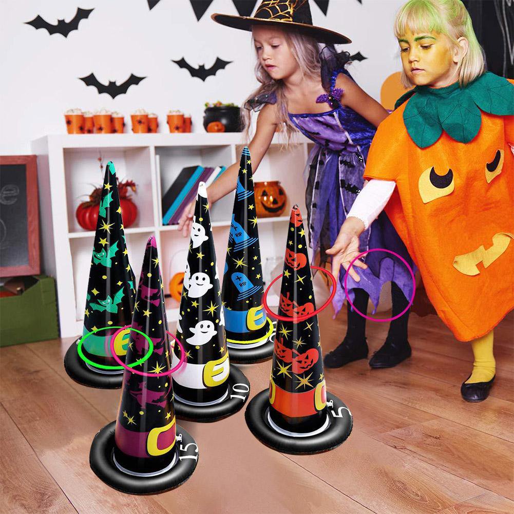 Inflatable Witch Hat Ring Toss Game for Kids Halloween Party Inflatable Toy  Set with Inflatable Witch Hats and Rings for Kids Adults | Walmart Canada