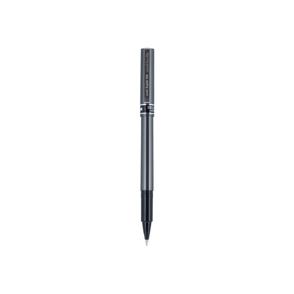 uniball DELUXE Rollerball Pen, Micro Point, 0.5 mm, Black Ink, 12 Count