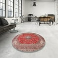 thumbnail image 3 of Ahgly Company Indoor Rectangle Traditional Light French Beige Brown Medallion Area Rugs, 8' x 10', 3 of 6