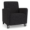 thumbnail image 1 of Lesro Ravenna Lounge Reception Guest Chair in Black, 1 of 5