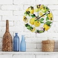 thumbnail image 3 of GZHJMY Watercolor Lemons Round Wall Clock,Silent Non Ticking Battery Operated Accurate Home Clock,Vintage Farmhouse Wall Decor for Living Room Bedroom Office Holiday Gifts,10", 3 of 6