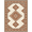 Ivory Rust Terracotta, Pattern 13, variant on ODIKA Distressed Farmhouse Motifs Ivory Beige Dining Table Neutral Boho Refined Non-Slip Chair-Friendly for Home Office, Gaming Room, Under Desk