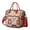 Red-13, variant on Symmetrical Plaid Stripes Cooler Bag - Rustic Nordic Style Tote for Business & Casual