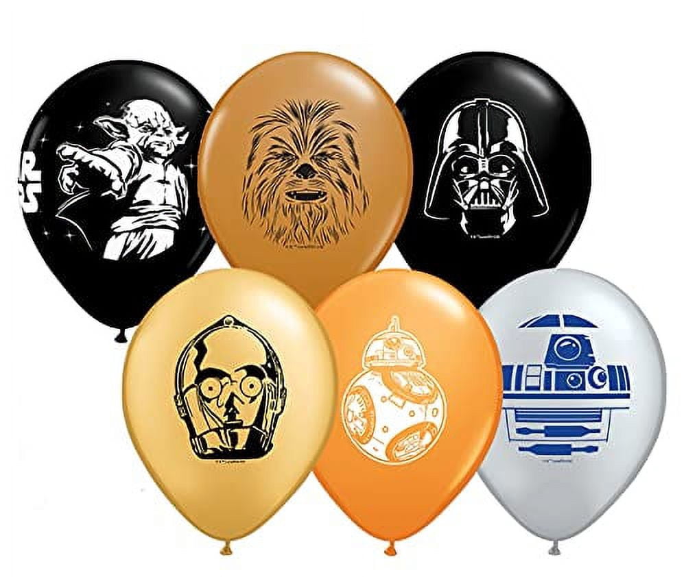 Star Wars Birthday Party Supplies Cubez, Star Ship and Darth Vader Balloon Bouquet Decorations