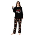 thumbnail image 3 of LuLiaMenton Couples Christmas Pajamas Dachshund Dog Through The Snow Pjs Set, Womens L, 3 of 5