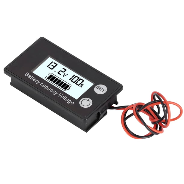 Medidor De Voltaje CC LCD, Probador De Capacidad De Batería Impermeable, Monitor De Voltaje Para Automóviles, Baterías De Automóviles, Paquetes De Baterías, Material ABS
