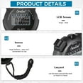 thumbnail image 2 of Digital Sports Stopwatch with Stainless Steel Whistle Large LCD Display Date Clock Sports Timer for Football Basketball Running Swimming Marathon Training Boxing, 2 of 5