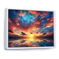 thumbnail image 3 of Designart "Magical Sunset Skies I" Oversized Landscapes Framed Wall Art - Traditional Blue Sky Bedroom Framed Canvas Wall Art, 3 of 7