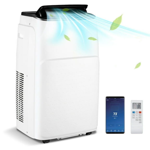 13000 BTU(Ashrae) Portable Air Conditioner with App and Heater