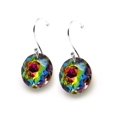 thumbnail image 4 of Aretes Zvezda Classic color Vitral plata .925 Zvezda ZAR-CLAS14-VIT, 4 of 4
