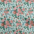 thumbnail image 1 of oneOone Cotton Silk Mint Green Fabric Florals Fabric For Sewing Printed Craft Fabric By The Yard 42 Inch Wide, 1 of 4