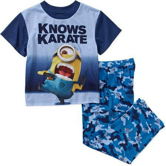 Despicable Me 2 PC Short Sleeve Pajama Set Boy Size 8