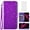 Purple, variant on Compatible with T-Mobile Revvl 7 5G Wallet Phone Case and Tempered Glass Screen Protector Flip Credit Card Holder Stand Bling Glitter Cell Cover for Tmobile Revvl7 T Mobile Revel Revell Women Red