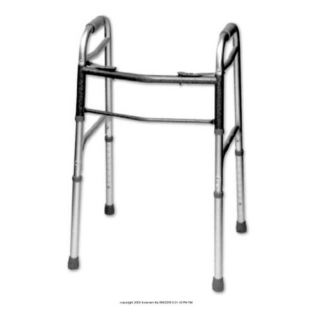 1 Button Walker - Deluxe 2 Button Folding Walker, Walker Adl Dual Fld 32-39 in, (1 EACH, 1 EACH)
