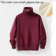 thumbnail image 2 of Maean Girl's Turtleneck Sweaters Kid's Boy's Long Sleeve Pullover Knit Mock Neck Sweater Tops, 2 of 3