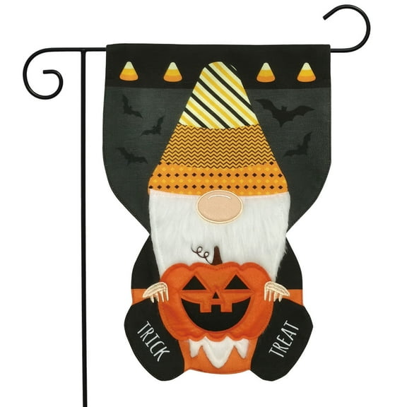 Briarwood Lane Halloween Gnome Burlap Garden Flag