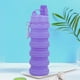 thumbnail image 5 of DQrwqpou Botella Deportiva Silicona A Prueba Fugas 500 Ml Accesorios para Exteriores Plegables (púrpura), 5 of 9