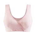 thumbnail image 5 of Xijirk Bras for Women Solid Color Seamless Vest Bra Comfortable No Underwire Push Up Bralette Bra Tops for Casual and Wear,Pink,2XL, 5 of 5