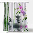 thumbnail image 2 of Shower Curtain   Animal Rainforest Lake Lotus Flower Fantasy Creative Bathroom Curtains Decor Fabric Set Include Hooks,(70" Wx84 H), 2 of 7