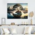 thumbnail image 2 of Designart Golden Bonsai Tree Canvas Wall Art, 2 of 5