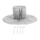 thumbnail image 1 of Protector de raíces de árboles de invierno, cubierta anticongelante para raíces de árboles, lámina de aluminio, protección contra heladas, versátil Gris, 1 of 9