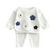 thumbnail image 1 of 2Pcs Baby Girls Hoodies Set 0-3Y Children's Long Sleeved Outfit Cute Floral Pullover+Pants Girls Casual Suit Spring Baby Clothes, 1 of 6