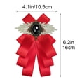 thumbnail image 3 of Aufmer Retro Combined Bow Fashion Accessory Flexible Convertible Design Exquisite Inlay Craft For Daily Party Wedding Formal Outfit Unique Matching, 3 of 5