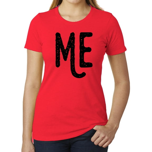 Me, Woman's Tees, Cute Family Shirts, Ladies Graphic T-shirts, Gifts for Mom - Heather Red MH200WMOM S32 S