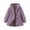 Purple, variant on Cethrio Girls Fleece Jackets with Hood, Mid-length Warm Lightweight Long Sleeve Winter Outerwear Purple Size 7-8 T