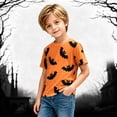 thumbnail image 2 of JAJAHO Kids Halloween T Shirts Bat Print Short Sleeve Crew Neck Graphic Tees For Boys Girls 4-13Y, 2 of 4