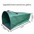 thumbnail image 2 of 2 Pack 40 Gallon Reusable Yard Waste Bags, Dustpan-Type Lawn Bags, Collapsible Heavy Duty Leaf Bags, Standable Garden Waste Bags for Collecting Leaves, Lawn Grass, Clippings and Branches, 2 of 6