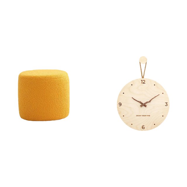 Escabel,Taburete pequeño,otomana,taburete de sofá,taburete de té,Taburete cúbico para los pies,ideal para dormitorio o baño.,Reloj de pared,Reloj de pared decorativo para sala de