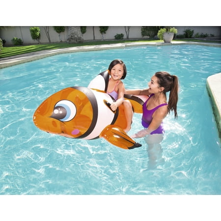 H2OGO! Inflatable Clown Fish Rider Pool Float