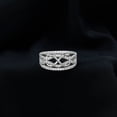 thumbnail image 3 of Rosec Jewels Lab Created Diamond Anniversary Ring - Designer Infinity Ring - EF-VS Quality, 925 Sterling Silver, US 4.00, 3 of 8