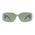 thumbnail image 1 of Womens Mod Rounded Rectangle Plastic Sunglasses Mint Green, 1 of 4