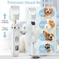 thumbnail image 2 of 4 in 1 Dog Clippers for Grooming Paw Trimmer, Rechargeable Dog Grooming Clipper Kit Nail Grinder, Cordless Pet Cat Trimmer Shavers for Small & Large Dogs Cats Pets with Thick Coats, 2 of 7